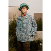 Unisex Jacket Retro Washed Denim Jacket Men's and Women's Denim Jacket